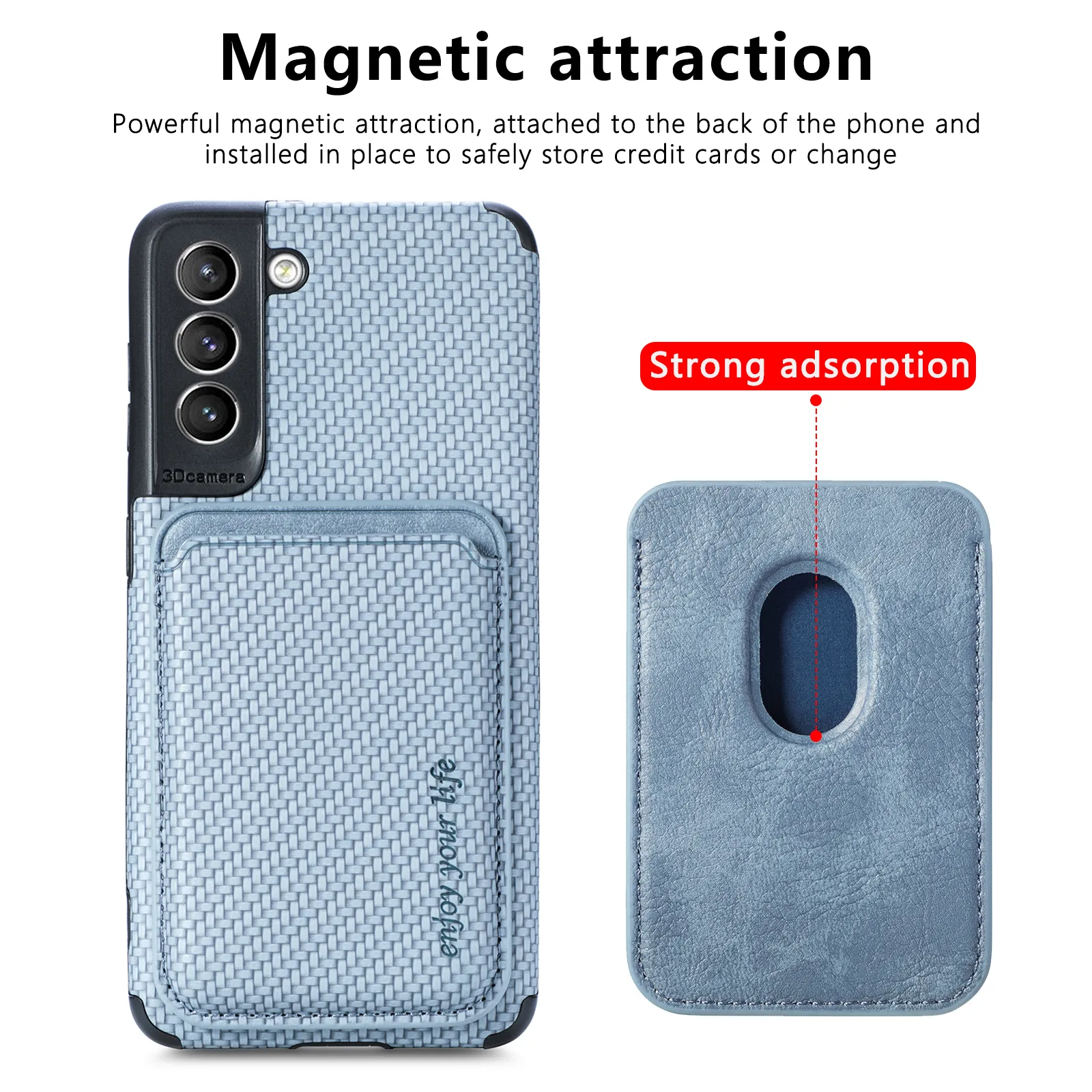 Custodie in pelle PU texture in fibra Samsung Galaxy S21 S20 FE S10 Plus Note 20 Cover porta carte ultra magnetica Paraurti in TPU