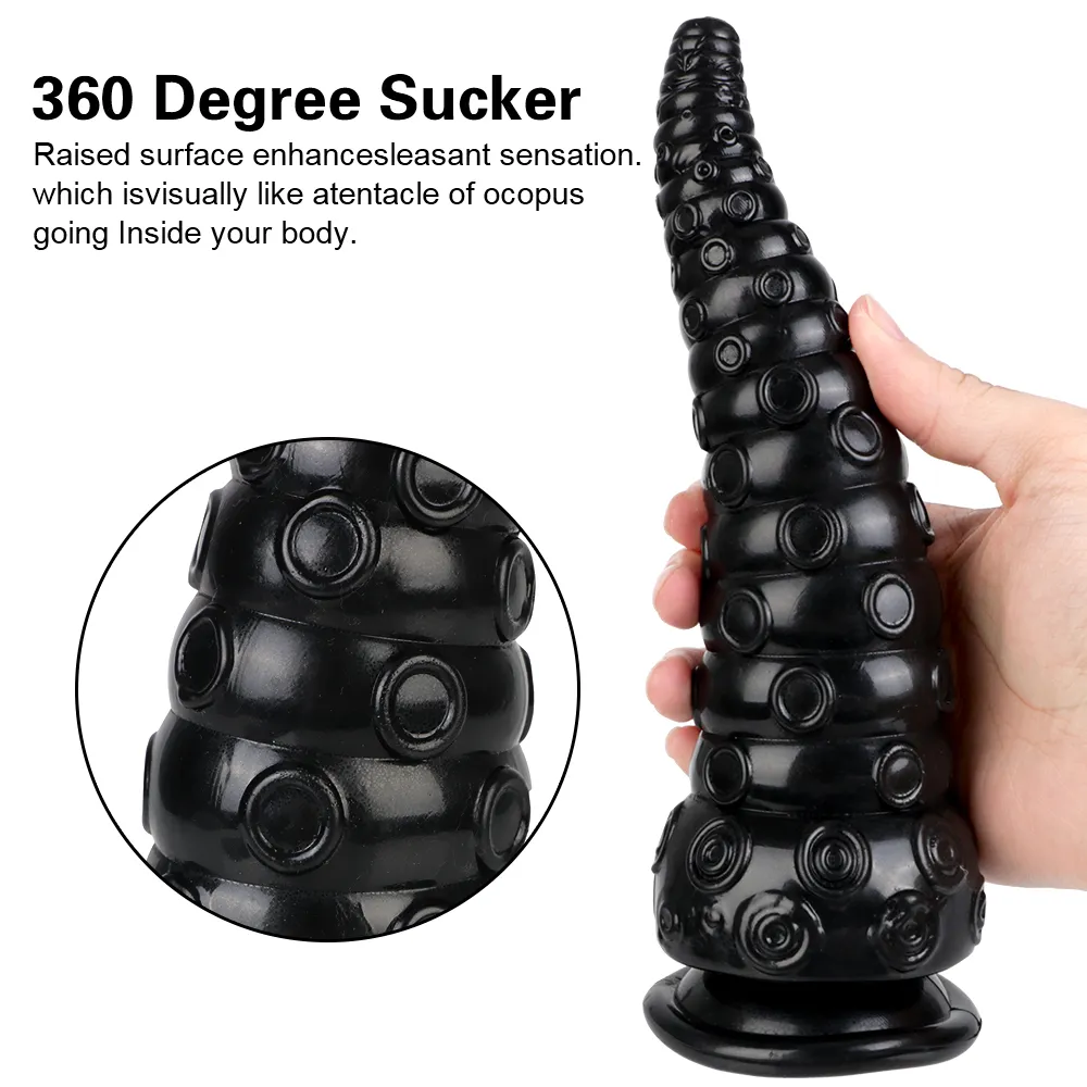 Anus anal wtyk dildo Octopus tyłek masaż prostaty masażer dorosły produkt z ssącą kubek macki Dildos Sexy Toys