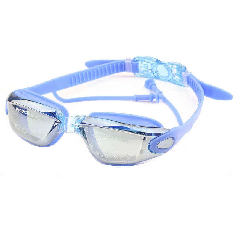 Occhiali da nuoto diottrie adulti Tappi le orecchie Arena impermeabile Ottica Natacion Occhiali da nuoto Anti Fog Occhiali da immersione con prescrizione Y220428