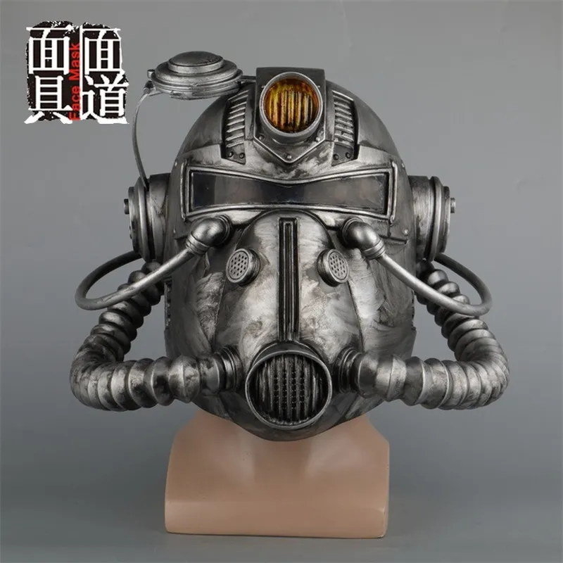 Gioco Power Armor Cosplay Casco indossabile T-51 Casco Cosplay Fall Out Casco fatto a mano Puntelli di Halloween adulti 220812