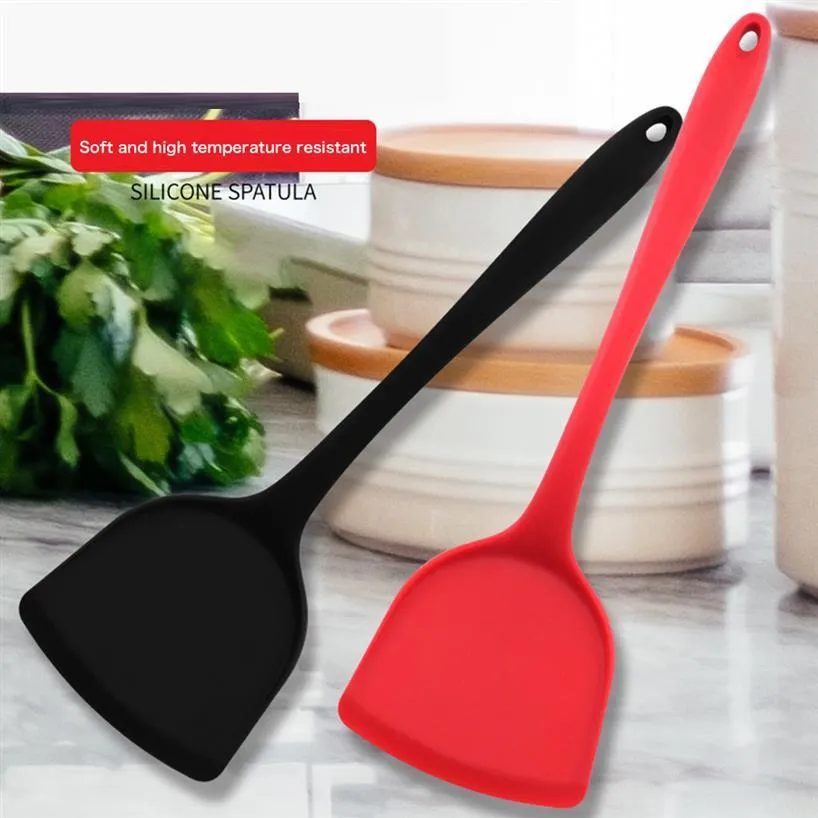 Silikonowa szpatułka naczyń kuchennych w kuchni nie szkodzi gotowaniu łopaty łyżki kuchennej