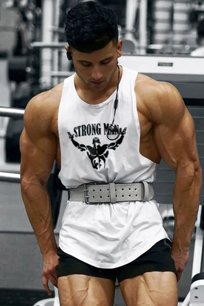 Fashion Cotton Sleeveless Shirts Tank Top Shirt s Singlet Bodybuilding Workout Gym Vest Fitness Men 220615