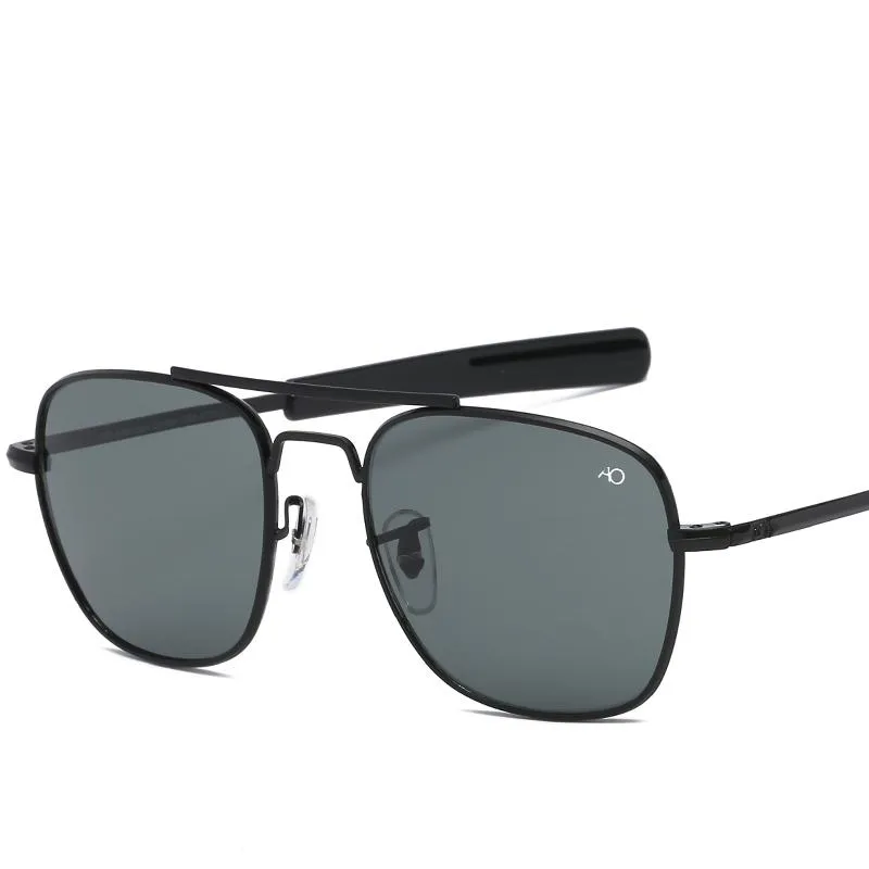Солнцезащитные очки с корпусом авиации мужчины дизайнерские очки для мужчин американской армии военная оптическая стеклянная картон251y