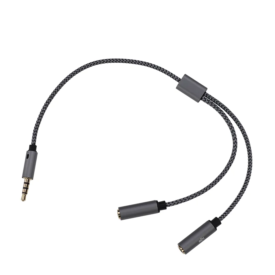 1 mannelijk tot 2 vrouwelijke 3,5 mm aux audiomicaal y splitter kabel oortelefoon hoofdtelefoon adapter koord