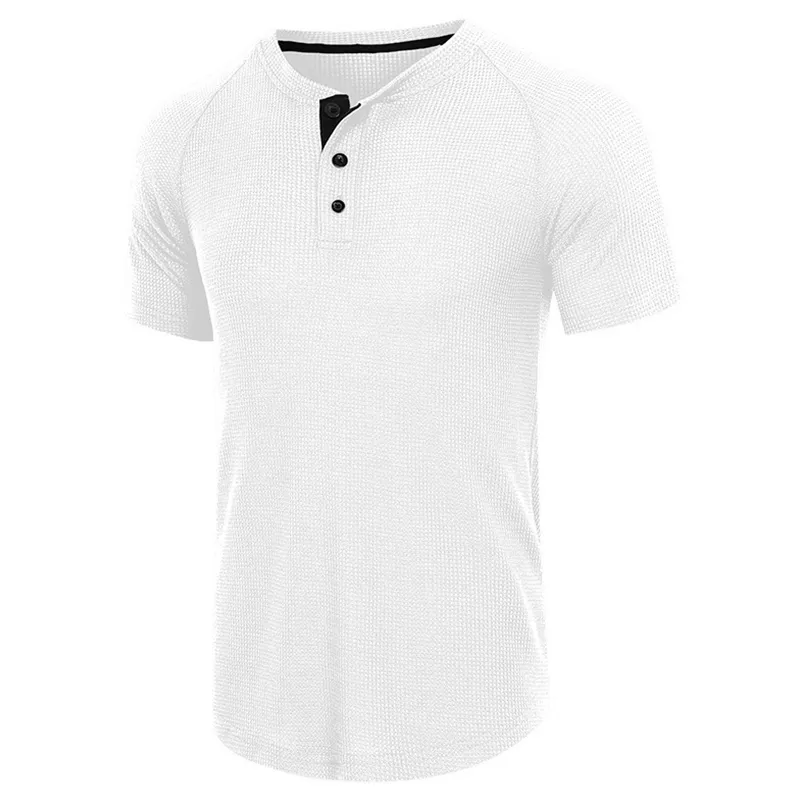 Summer Men's Polo Shirt Men Solid Color Short Sleeve Clothing Fashion Stand Collar Handsome Mens Tops T-Shirt Pullover 220504
