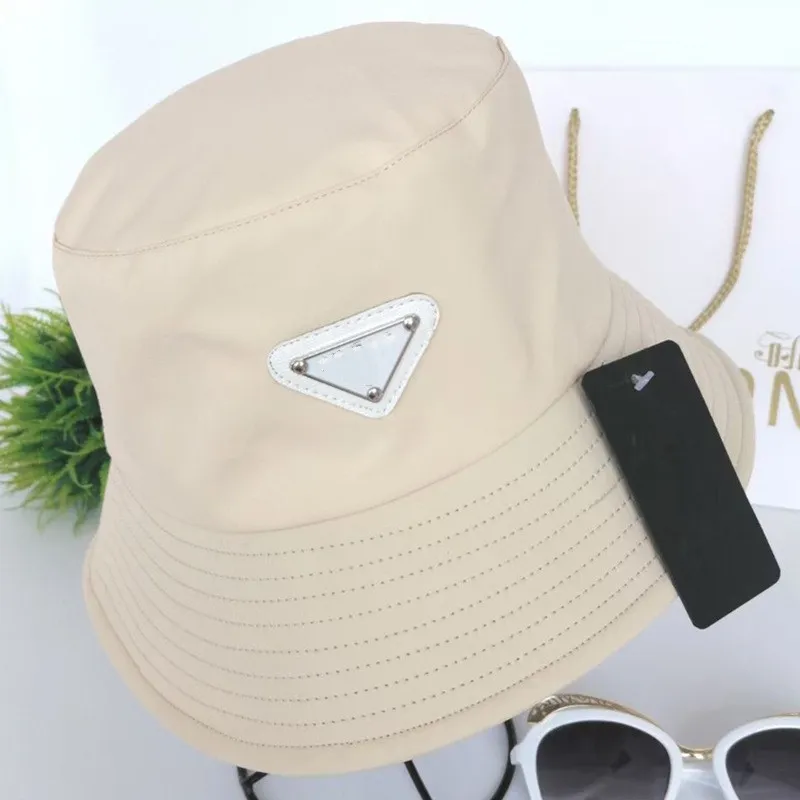 Mode Top Triangle Mark Bucket Hat Women039S Brand AllMatch Bucket Hat Men039S Sun Hats8015459