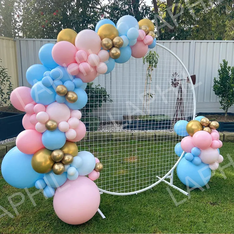 Baby Shower Macaron Balloon Garland Arch Kit Boy of Girl Gender Reveal Party Decor Blue Pink Air Globos Birthday Supplies 220523