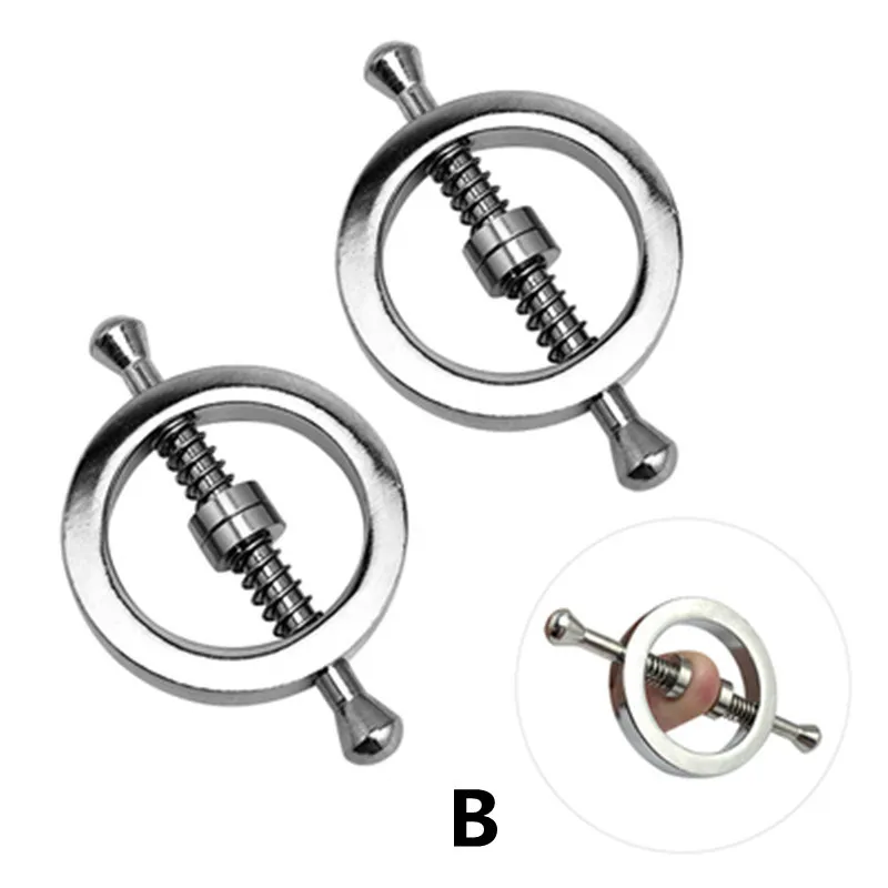 Nipple Clips Stainless Steel Adjustable Torture Play Clamps Breast BDSM Restraint Fetish sexy Toys For Women