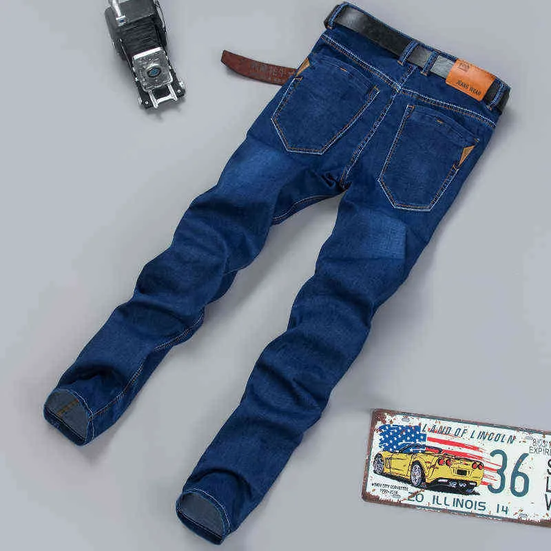 2020 ew Men's Jeans Classic Style Fashion Casual Stretch Slim Denim Trousers Mal Slim Feet Pants G0104