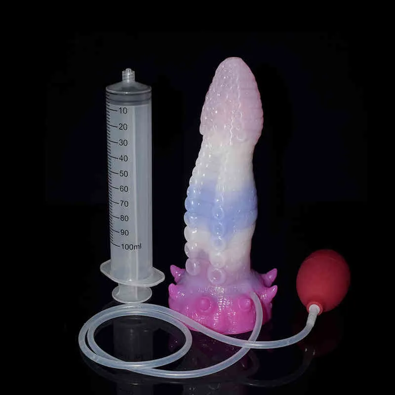 Nxy Dildos Yocy Silicone Anti Ejaculation Spécial en forme de Pénis Femelle Faux Plug Anal Adulte Masturbation Massage Produits Amusants 0316