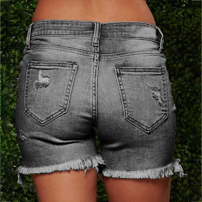 Grande taille femmes été décontracté Denim Shorts jean taille haute court Push Up maigre mince poche Bermuda shorts pour femmes 220630