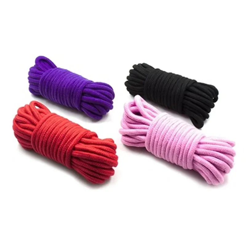 5 м/ 10 м/ 20 м хлопковая веревка для взрослых секс-продуктов Slabes BDSM Бондаж мягкие игры, переплетая ролевая игрушка