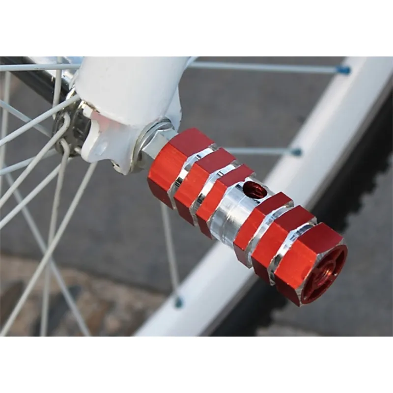 Aluminium NONSLIP MTB BIKE BICYCLE PEDAL FRAMA BARA AXLE FOT PEGS BMX FOOTREST SAVE CYLINDER