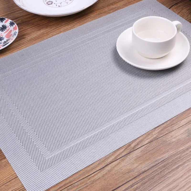 4 datorer Set Home Modern Elegant PVC Placemat Dining Table Mat Cafe Anti Slip Placemats Bowl Pad Cup Coasters 220627