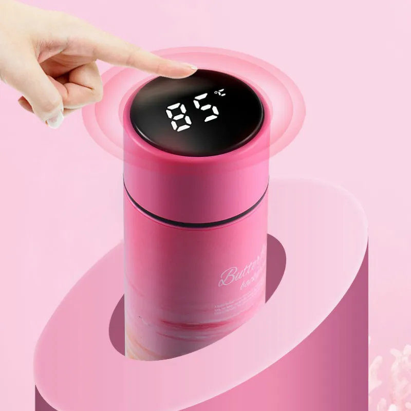 480 ml Creative Smart Thermos Coffee Mug 304 Rostfritt stål Vattenflaska LED Temperatur Display Vakuumkolv Anpassad gåva 220706