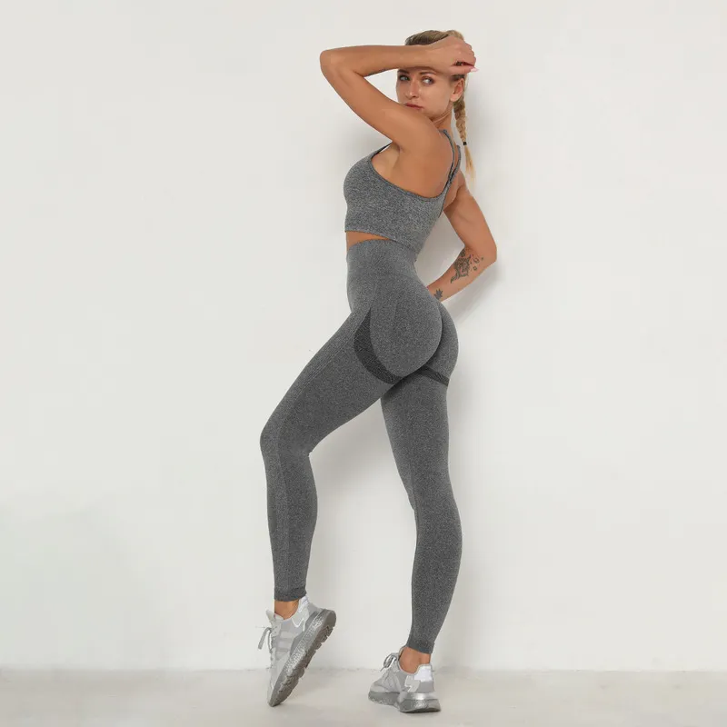 Yoga Set Women's Tracksuit Gym Clothing Sports Bra Woman s Female Sportwear Leggings For Fitness Suit 220330