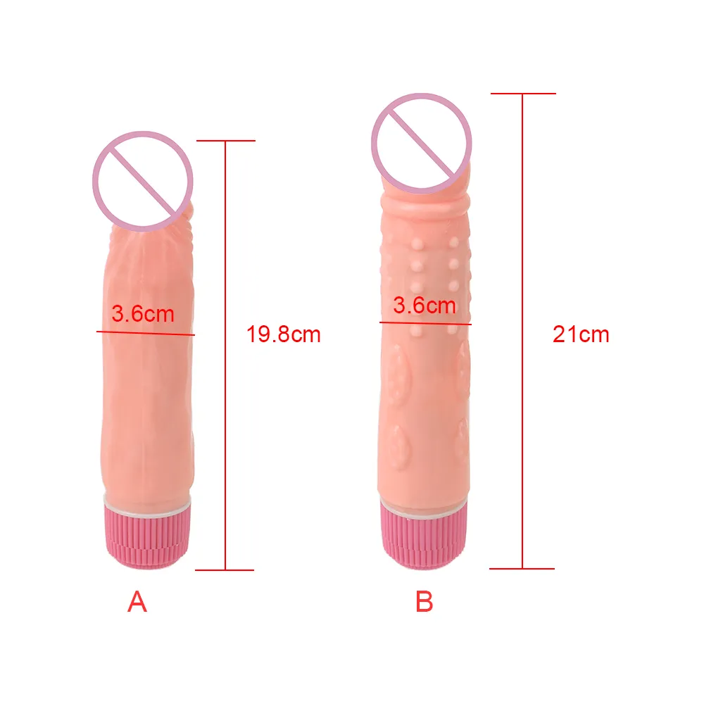 20-24 cm réel pénis vibrateur pointes godes pour femmes Plug Anal vagin masseur masturbateur femme sexy jouets adultes produits érotiques