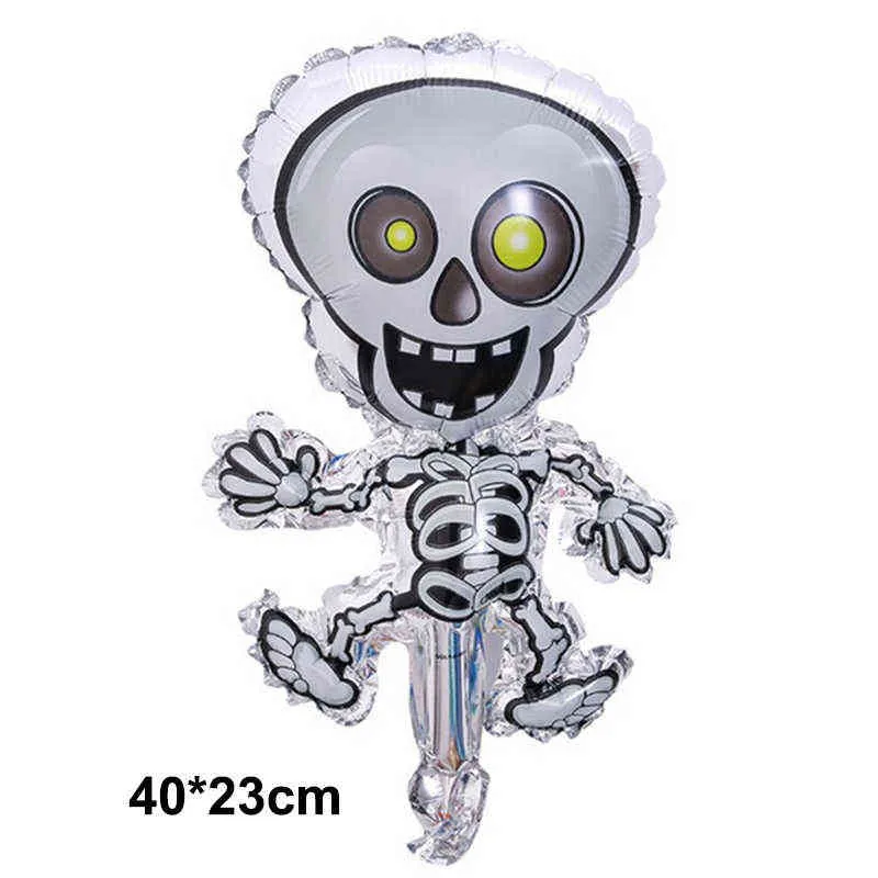 Mini Halloween Follo palloncini Witch Ghost Ghost Wizard Pumpkin Spides Monster Ghost Tree Mini Balloon Halloween Party Decors L220621