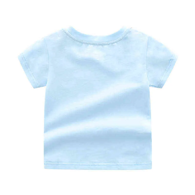 Nouvelle arrivée 2021 Summer Fashion Brand Style Vêtements pour enfants à manches courtes en coton à rayures à carreaux Top garçons et filles T-shirt 1-6 ans AA220323
