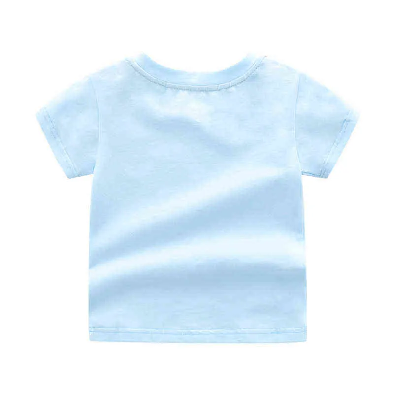 Nova Chegada 2021 Verão Moda Marca Estilo Crianças Roupas de Manga Curto Algodão Manta Stripes Top Boys and Girls T-shirt 1-6 Anos AA220323