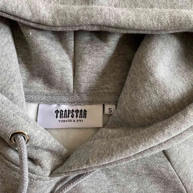 2022 trapstar London Color Towel Borderyer Letter Capuz Homem Mulher Pullover