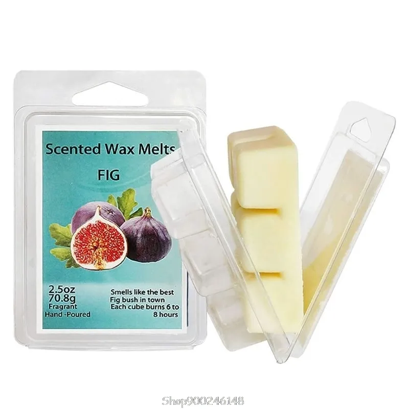 Geurende wassmelten-set van 8 geassorteerde waxwarmer kubussen / taartjes - jasmijn rose bergamot fig vanille citroenveer lavendel S29 20