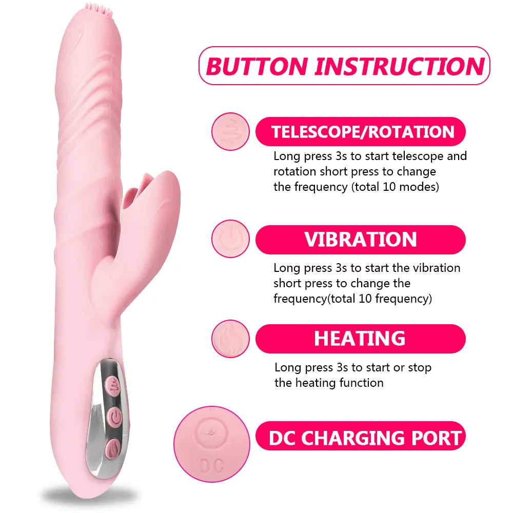 Produtos adultos 10 frequência clitóris vagina estimulação vibrador vara de vidratórios telescópicos vibrador brinquedos sexy para mulheres