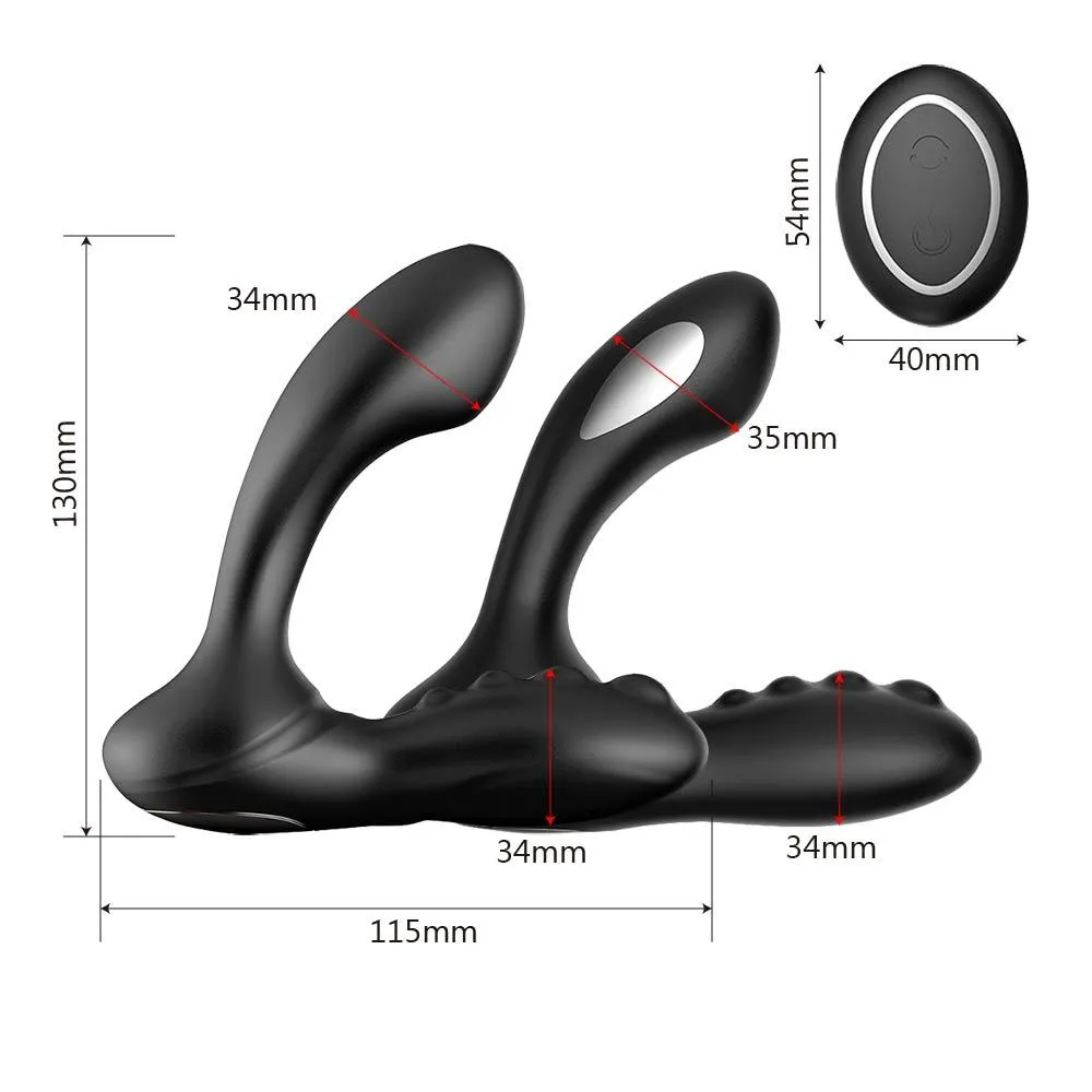 Olo anal dildo vibrator rumpa plug perineum stimulator elektrisk chock prostata massager 8 hastigheter sexiga leksaker för män kvinnor gay348i