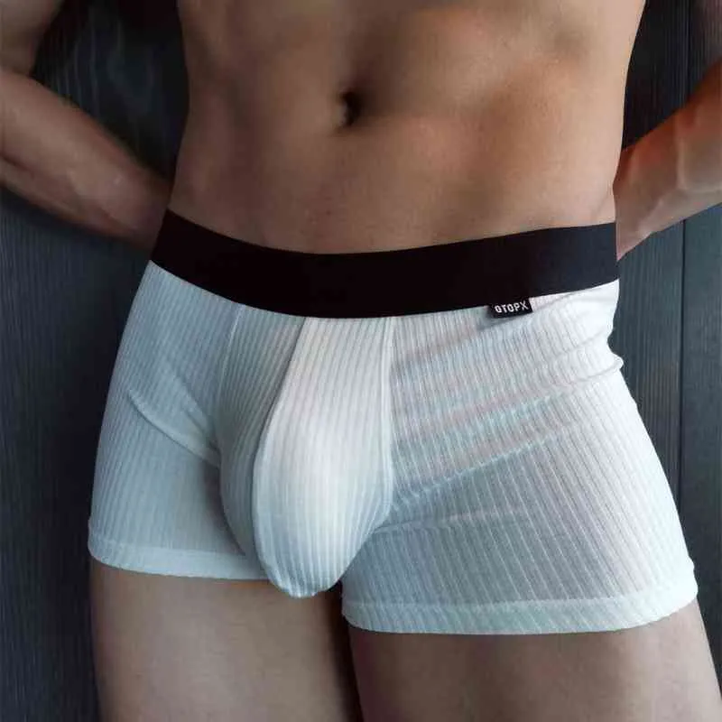 Mann Unterwäsche Sexy Boxer Modal Für Männer Höschen Mode Atmungsaktive Weiche Boxer Shorts U Ausbuchtung Penis Pouch Männliche Unterhose cueca G220428