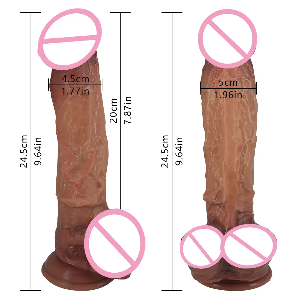 Super echte Haut Silikon Großer riesiger Dildo Realistischer Saugnapfschwanz Mann künstlicher Gummi Penis Dick sexy Spielzeug für Frauen Vaginal