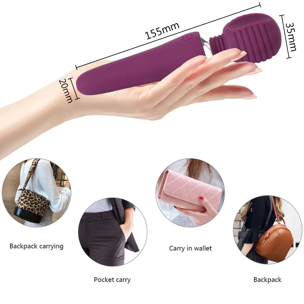 Baguette magique érotique AV Super puissant Clitoris mamelon stimulateur vibrateur sexy boutique g-spot masseur jouets pour femme 10 vitesses