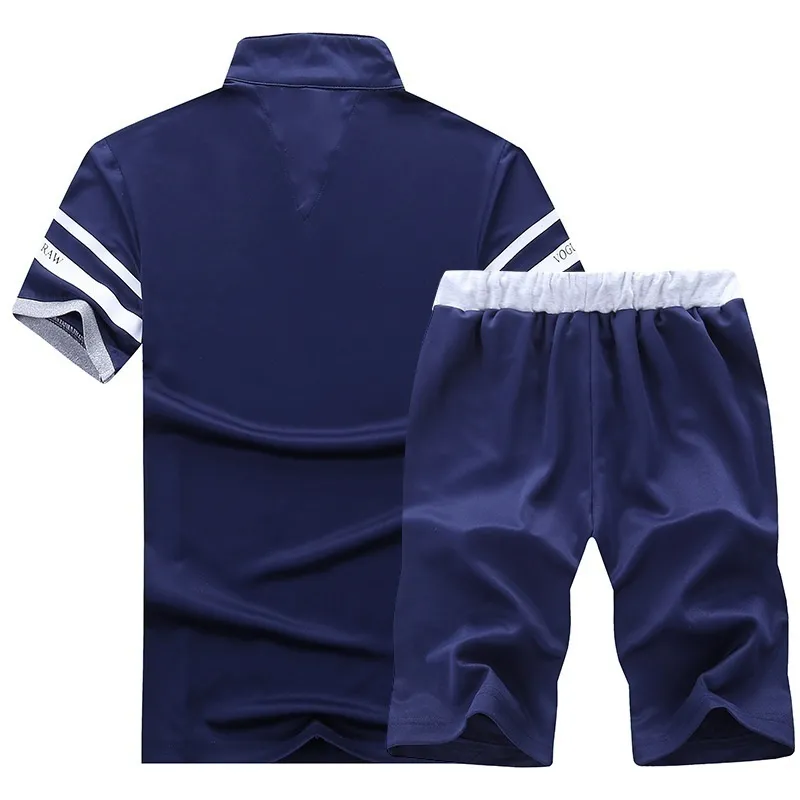 Summer Men Shorts Sets Short Sleeve T Shirt Shorts Print Male Tracksuit Set Mens Brand Clothing Sets 220719