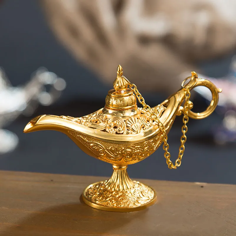 alladdin lampe traditionnelle creux out de contes de fée magique à thé vintage rétro de décoration de maison rétro accessoires 220804