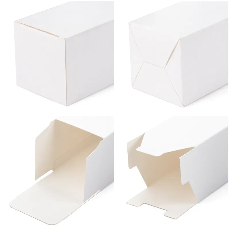 100 шт. Белая крафт -бумажная вечеринка подарки DIY Ручная коробка коробка для свадебной вечеринки Multi Dizes Custom 220706