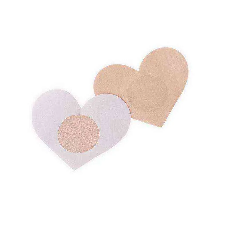 Nxy Breast Pad Disposable Non Woven Nipple Covers Round Petal Pasties Self Adhesive Chest Sticker Invisible No Show Breas5888463