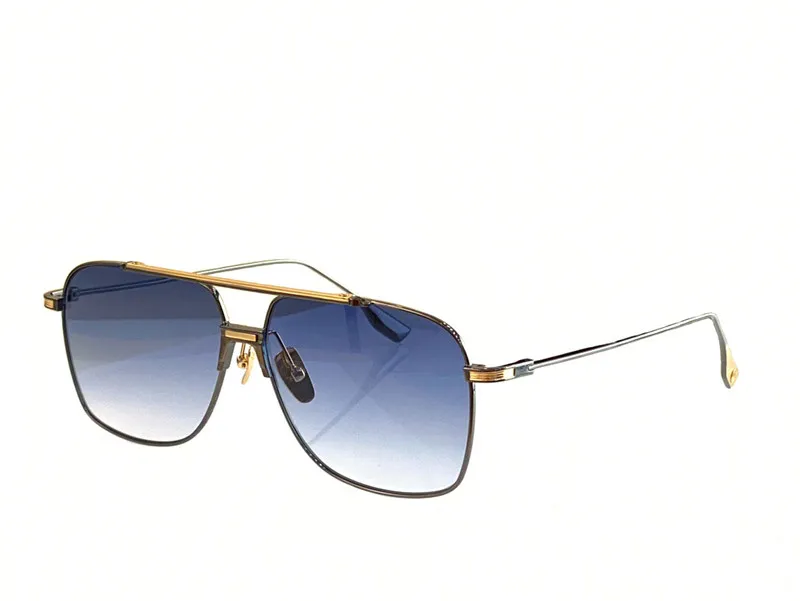 Occhiali da sole da uomo Top K color oro ALKAM montatura quadrata in metallo semplice stile d'avanguardia occhiali versatili di alta qualità con lenti UV400 con 266g