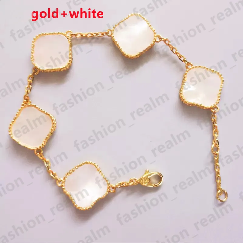 Pendant Necklace 4 Four Leaf Clover Necklaces Designer Jewelry Women Bracelet Stud Earring 18K Gold Agate Shell Mother of Pearl Bl253h