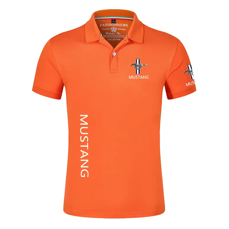 Summer Mustang Polo Shirts Men Short Sleeves Brand Classic Male Cotton Casual Sport Solid Color Customize Man Tops T 220714