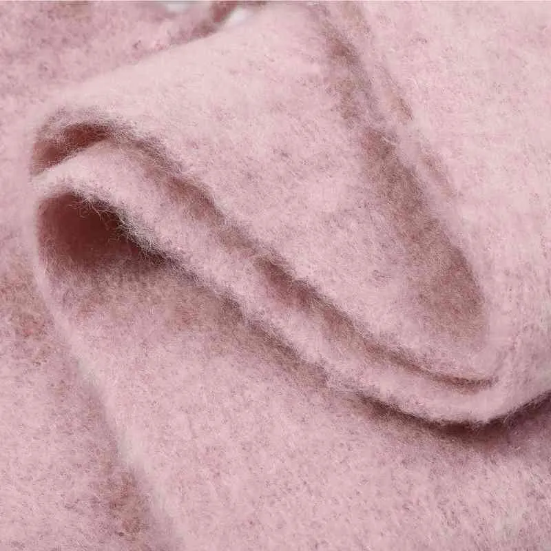 Nuova sciarpa di mohair spessa e calda Scialle femminile imitazione Cashmere Autumn e inverno Sciarf di barba spessa donne L220729280F