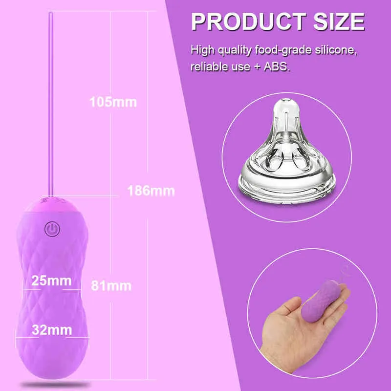 NXY Vibromasseurs Télécommande sans fil Vibrant Love Egg Simulateur de point G Boule vaginale Plug anal Vibromasseur Masturbateur Sex Toys pour femmes Adulte 0407