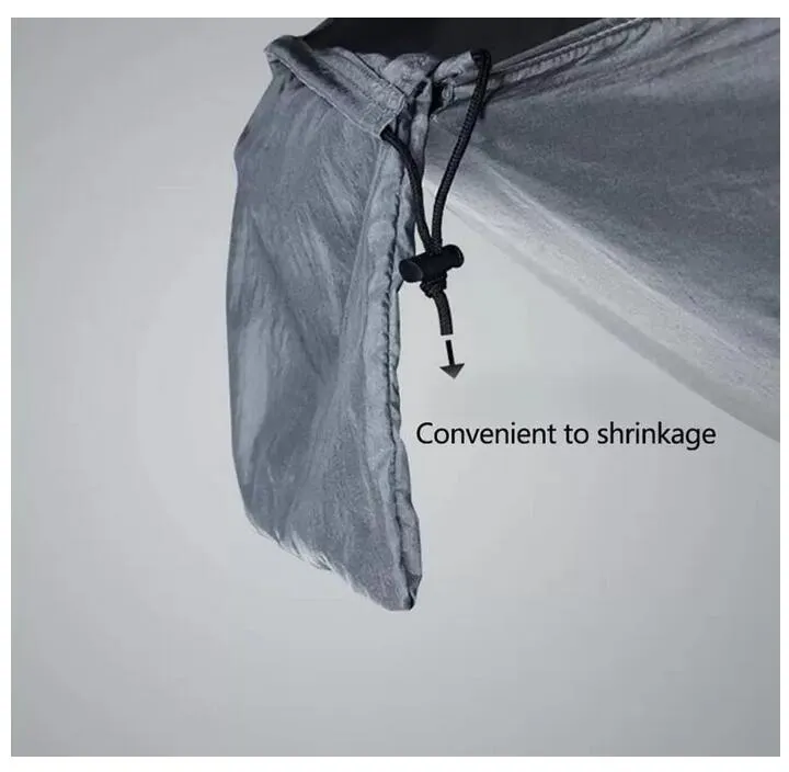 Tissu de parachute extérieur hamac de terrain pliable camping swing suspendu nylon hamacs avec cordes carabiners 12 couleurs mer312m