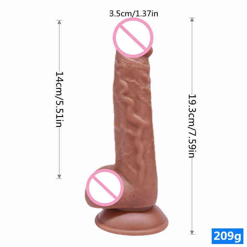 NXY Dildos feminino Penis Artificial Dispositivo de masturbação Falso TPE Soft 220601