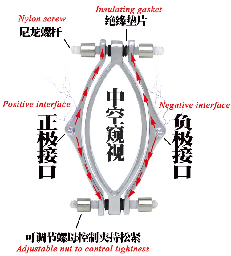 BDSM 속박 선전 스테인레스 스틸 음주 클립 클립 클램프 성인 게임 G- 스팟 마사지 자극기 섹시한 장난감 여성용 295t