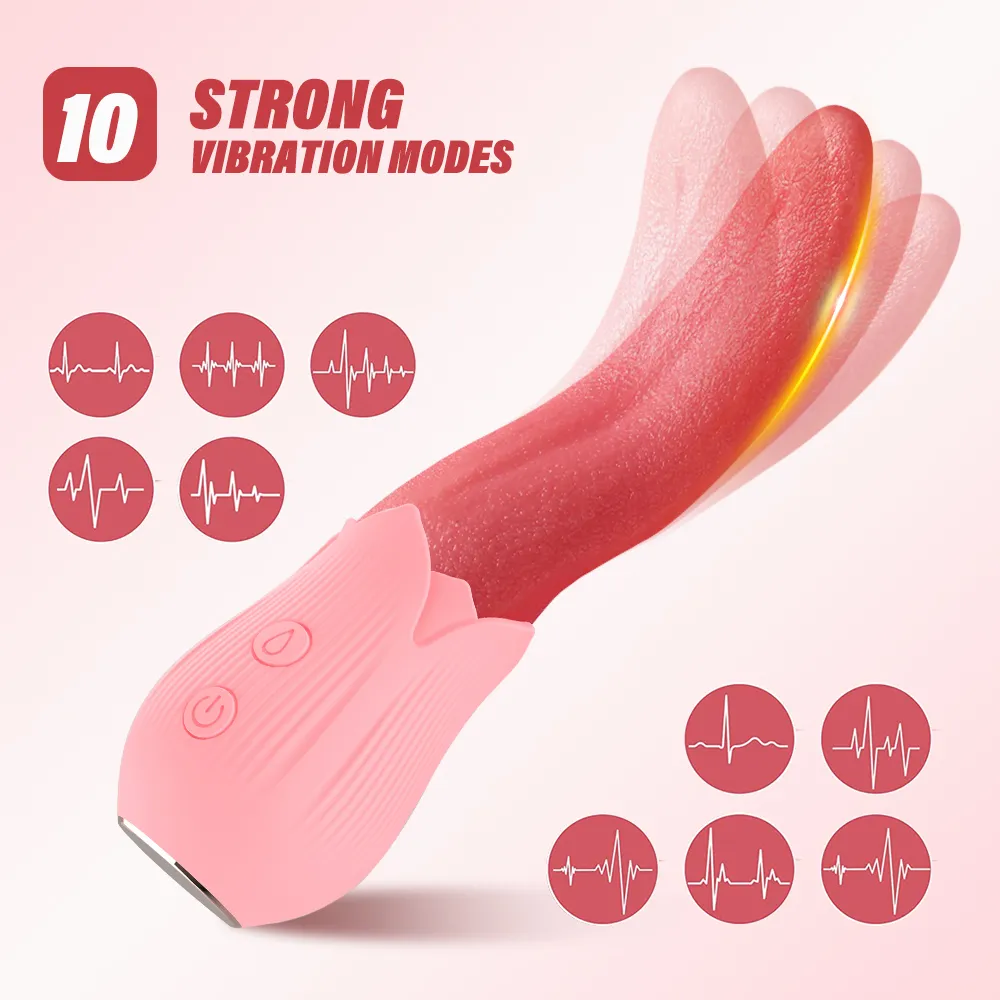 Kadınlar için gerçek dil yalama vibratör g spot klitoral stimülatör mini klitoris seksi oyuncaklar gül kadın mastürbator
