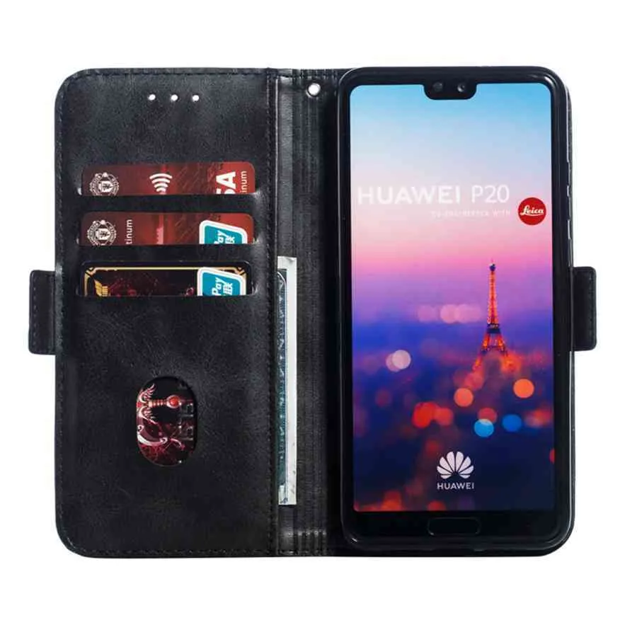 Custodie in pelle Huawei 20 30 40 ro Lite Smart Z lus Y5 Y6 Y7 Y8 Y9 Rime 2017 2018 2019 2020 Portafoglio Cover telefono
