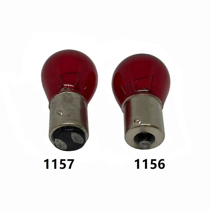 Nuovo 12V 21W 1156 BA15S S25 Car Tail Brake Stop Reverse Lights Lampadina 1157 BAY15D Red Auto Turn Signal Lampada posteriore Lampadina bianca / Ambra