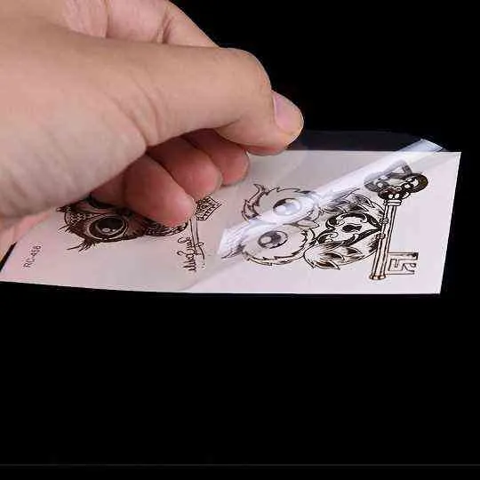 NXY Temporary Tattoo Cute Owl Waterproof Stickers Body Art Makeup Water Resistant Sticker Women Men Dropshipping Tslm1 0330