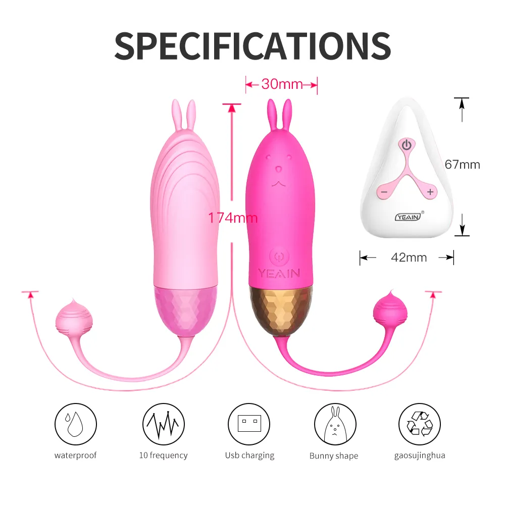 Bullet Vibrator Kegel Ball Беспроводной пульт дистанционного управления вибрационным яйцом носимым G Spot Clitulator Clitoris