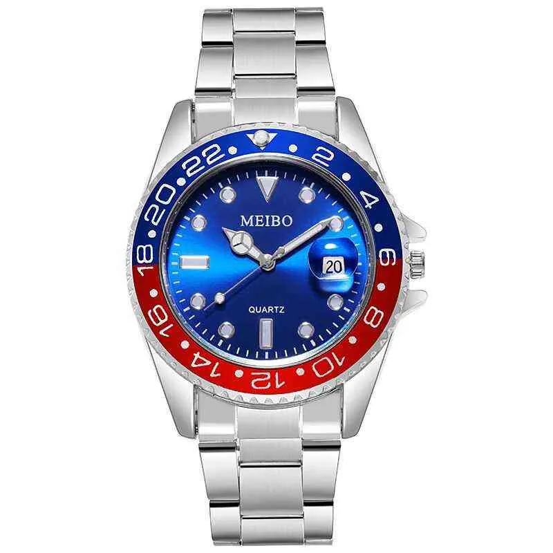 Hot Sales Mens es Date Sport Men's Stainless Steel Clock Male es Men Quartz Wrist Relogio Masculino Y220707