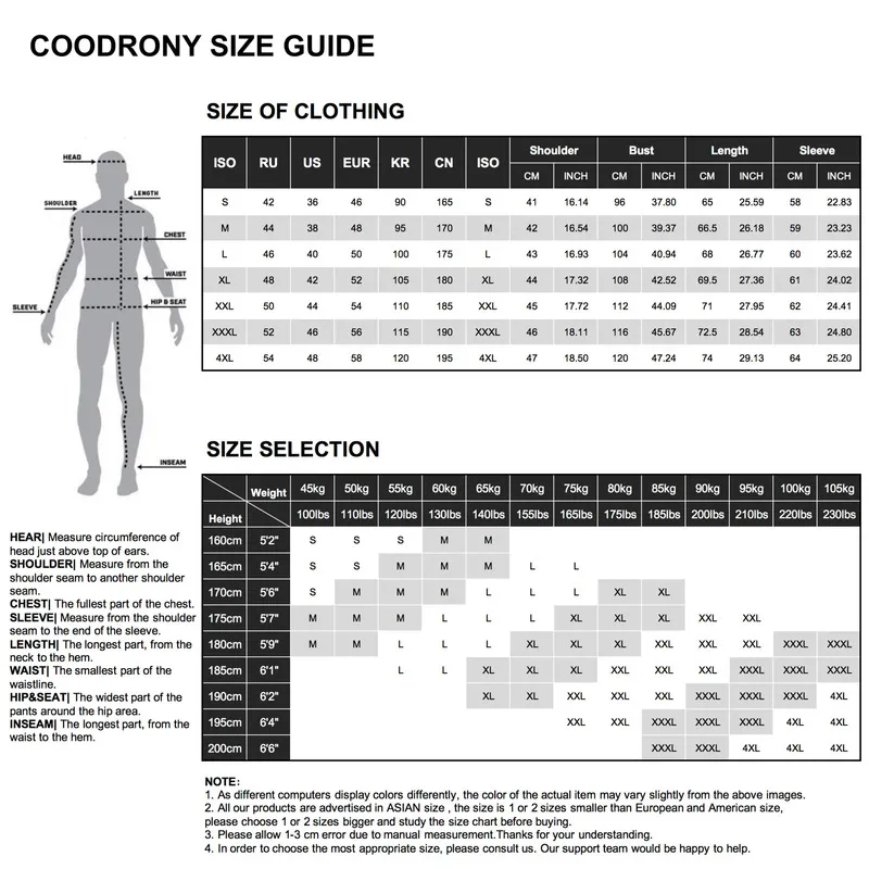 Coodrony marca outono inverno casual cor pura moletom moletom zíper carrinho colarinho pulôver homens roupas macias casaco quente C4016 220325